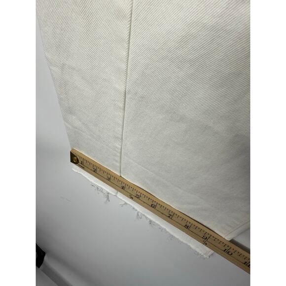 Madewell Pieced Barrel-Leg Jeans in Vintage Canvas White Women’s Size 33 NWT - Picture 10 of 12